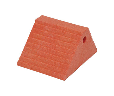 PLASTIC DUAL SLOPE WHEEL CHOCK ORANGE